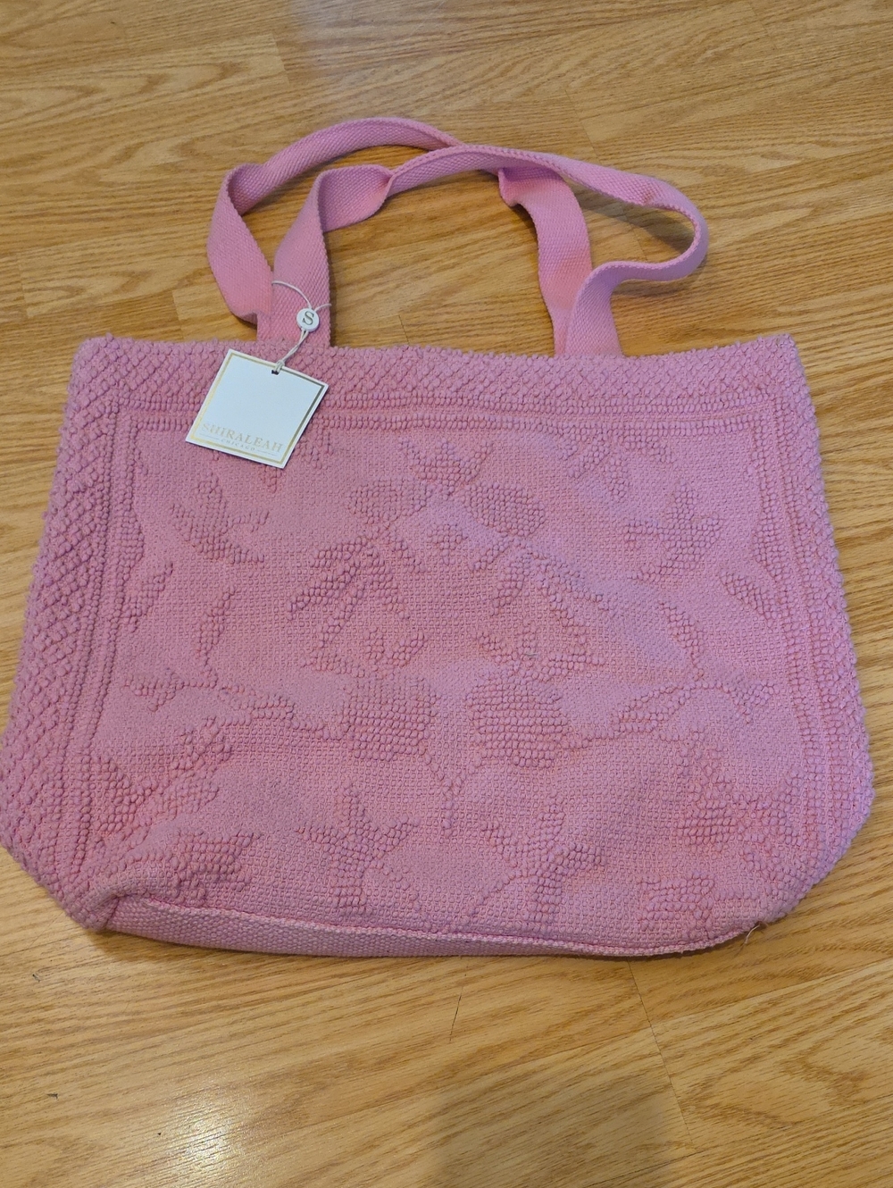 Shiraleah Chicago Pink Textured Floral Tote